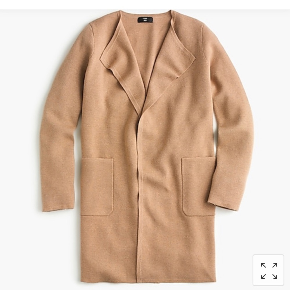 NWT J.Crew Juliette Collarless Sweater-Blazer